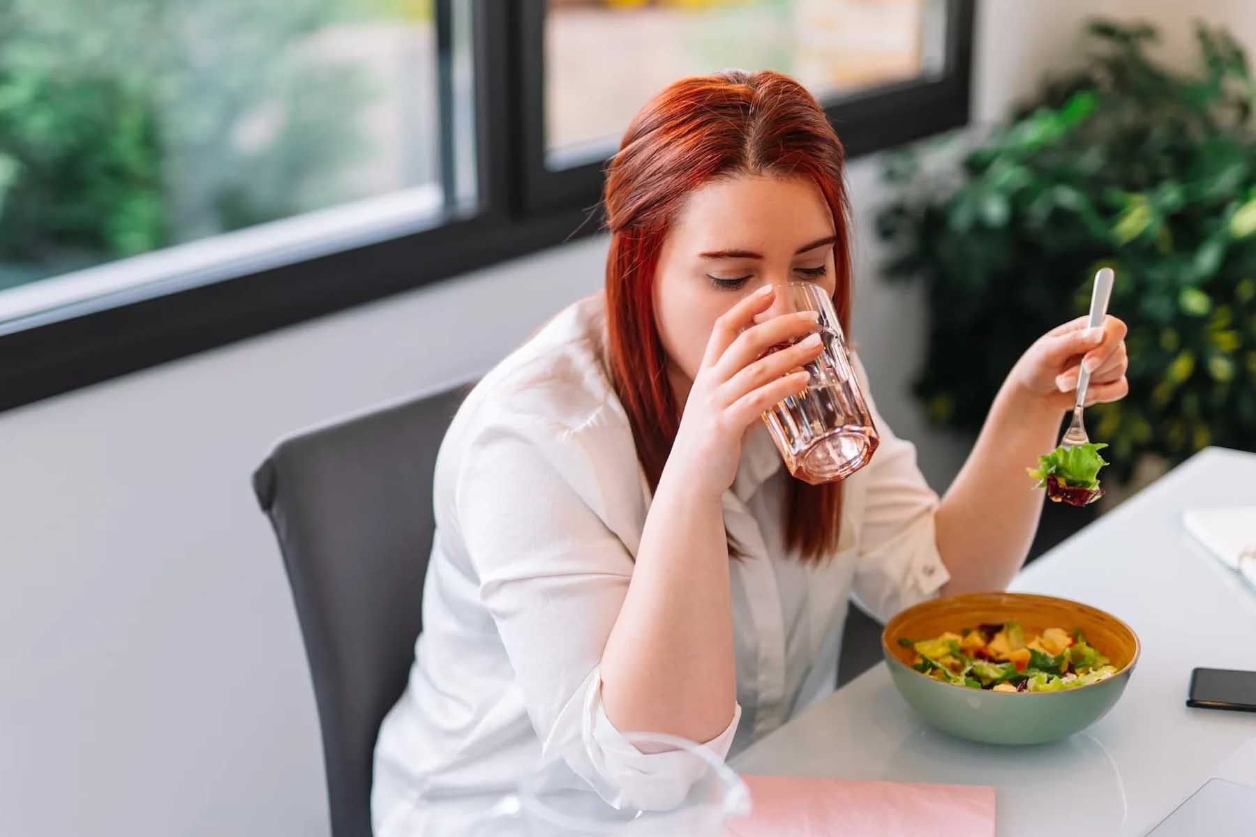 Eating Healthy Foods & Drinking Water